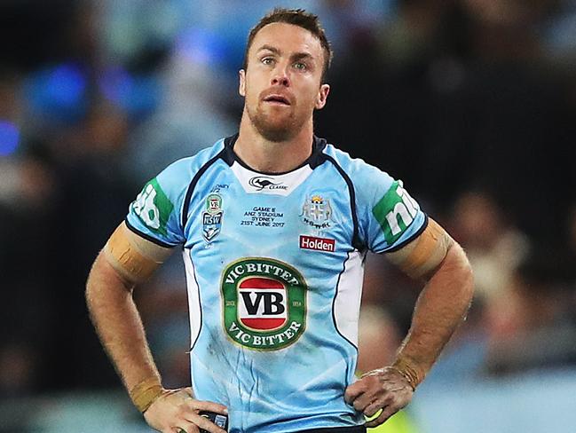 James Maloney says the absence of Johnathan Thurston won’t make things easier for NSW in Origin III. Picture. Phil Hillyard