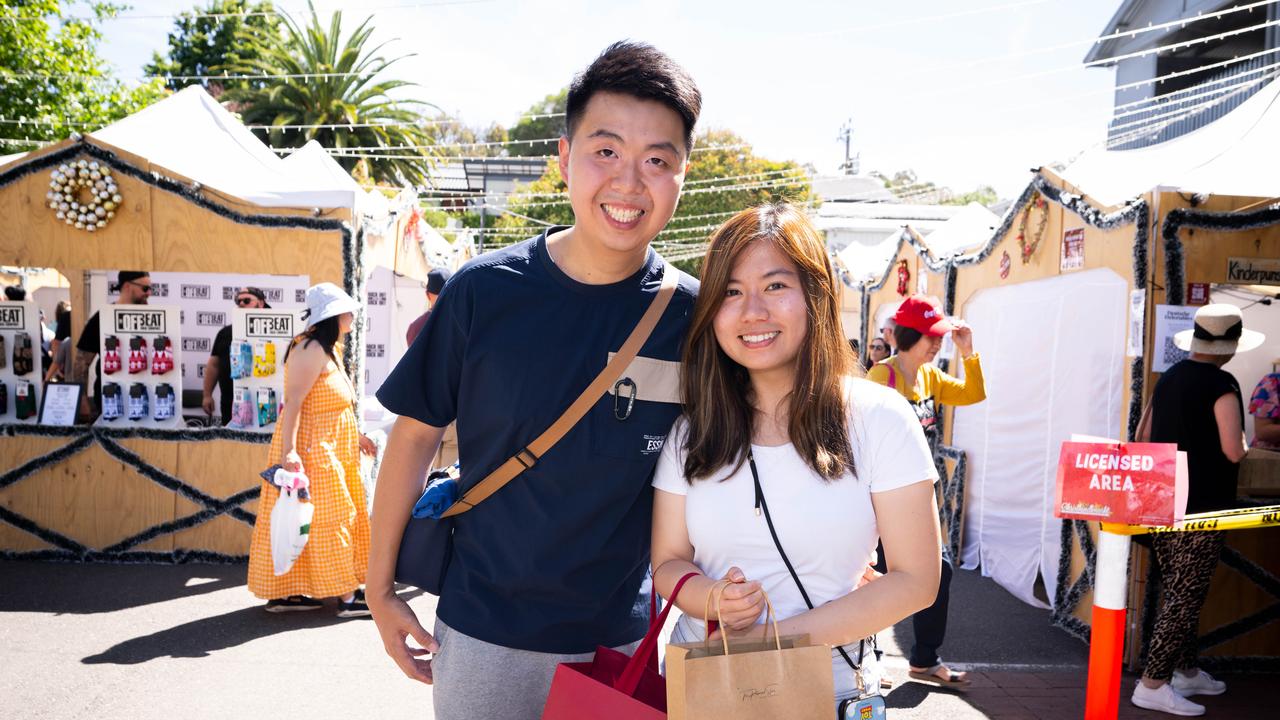 Hahndorf Christkindlmarkt shoppers spreading cheer. Picture: The Advertiser/ Morgan Sette