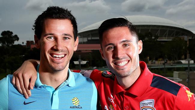 Brothers Ryan and Dylan McGowan called up for the Socceroos. Photo Sarah Reed.