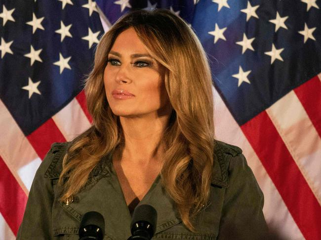 Melania was slammed for wearing the jacket. Picture: GABRIELLA AUDI / AFP