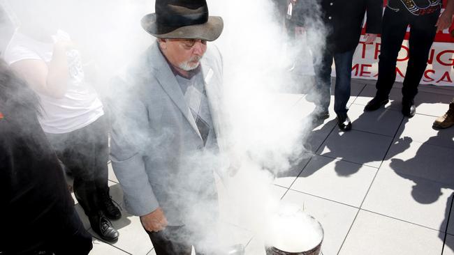 The Darug elders and several Hills Shire councillors held a smoking ceremony to protest the council shooting down attempts to include an Acknowledgement of country in the council meetings.