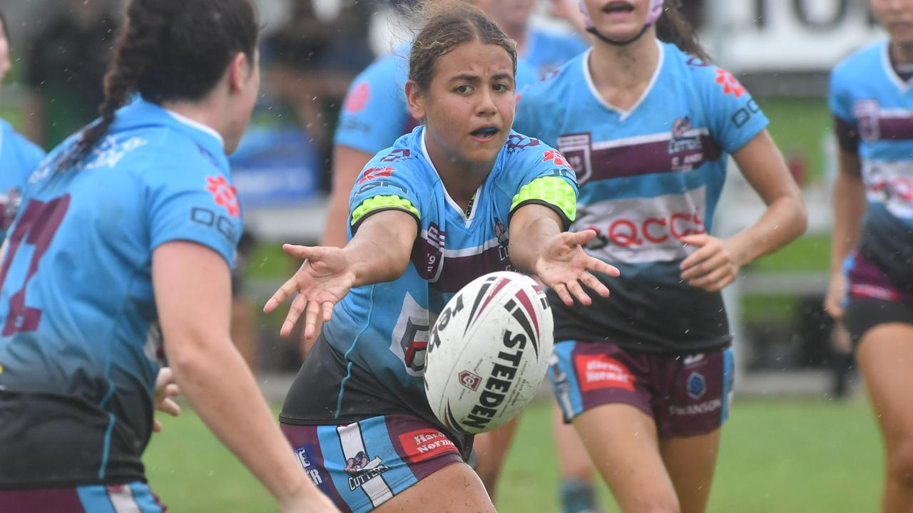 Townsville Blackhawks juniors against Mackay Cutters. Picture: Evan Morgan