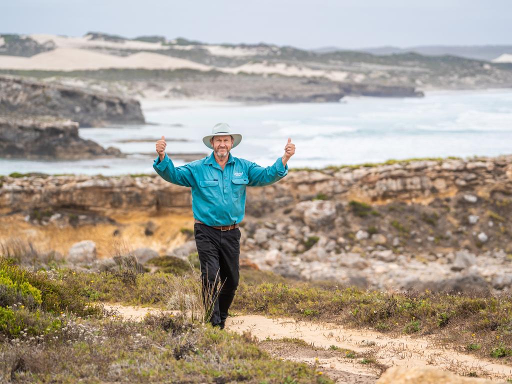 Untamed Escapes owner Craig Haslam, near Port Lincoln. Picture: South Australian Tourism Commission