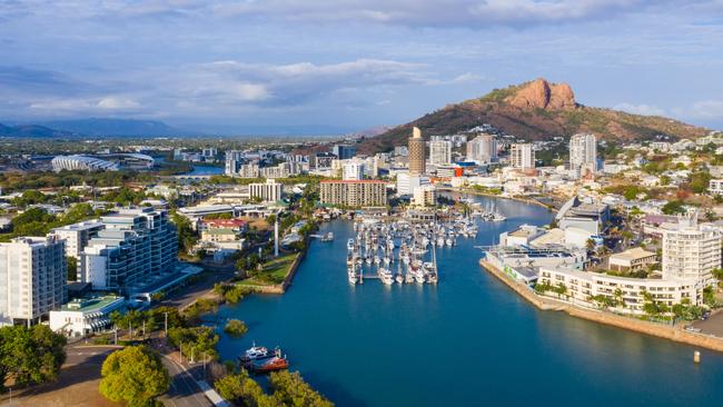 Aerial shot of Townsville