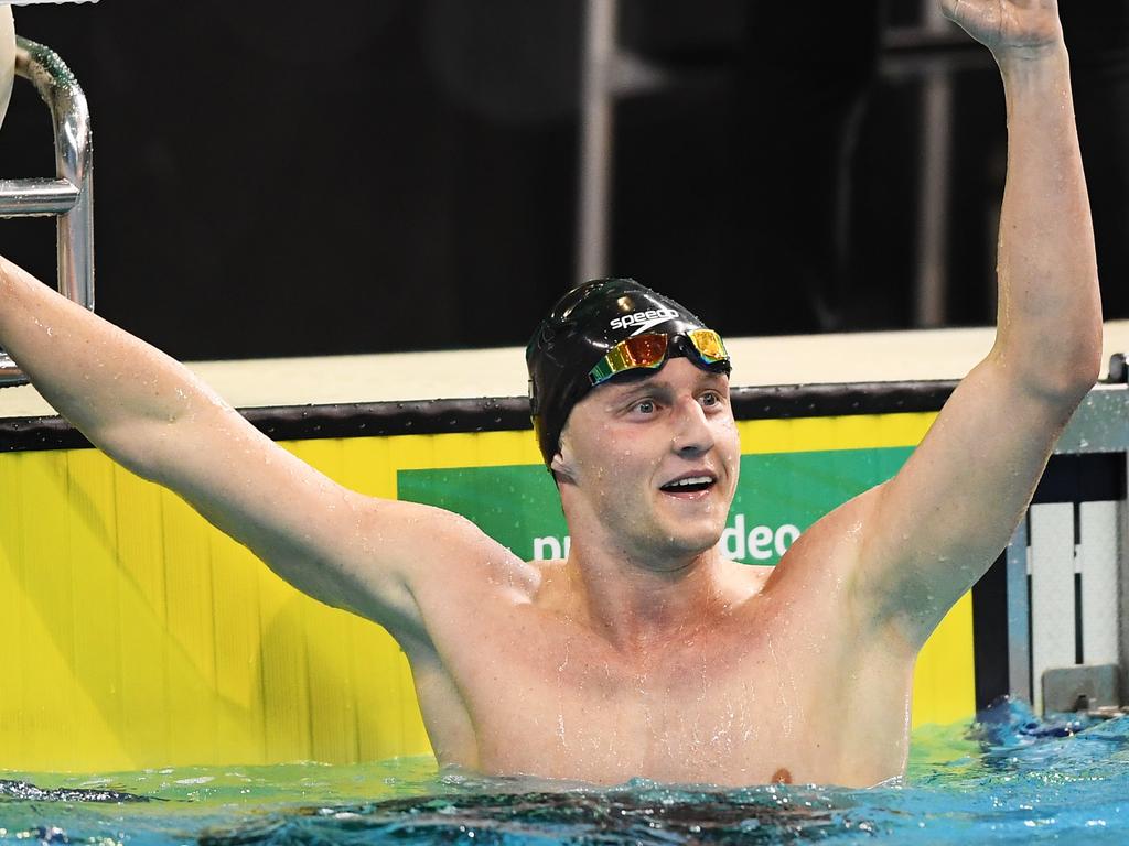 Elijah Winnington will represent Australian in the 400m freestyle in Tokyo after winning the race at the Olympic selection trials. (Photo by Mark Brake/Getty Images)