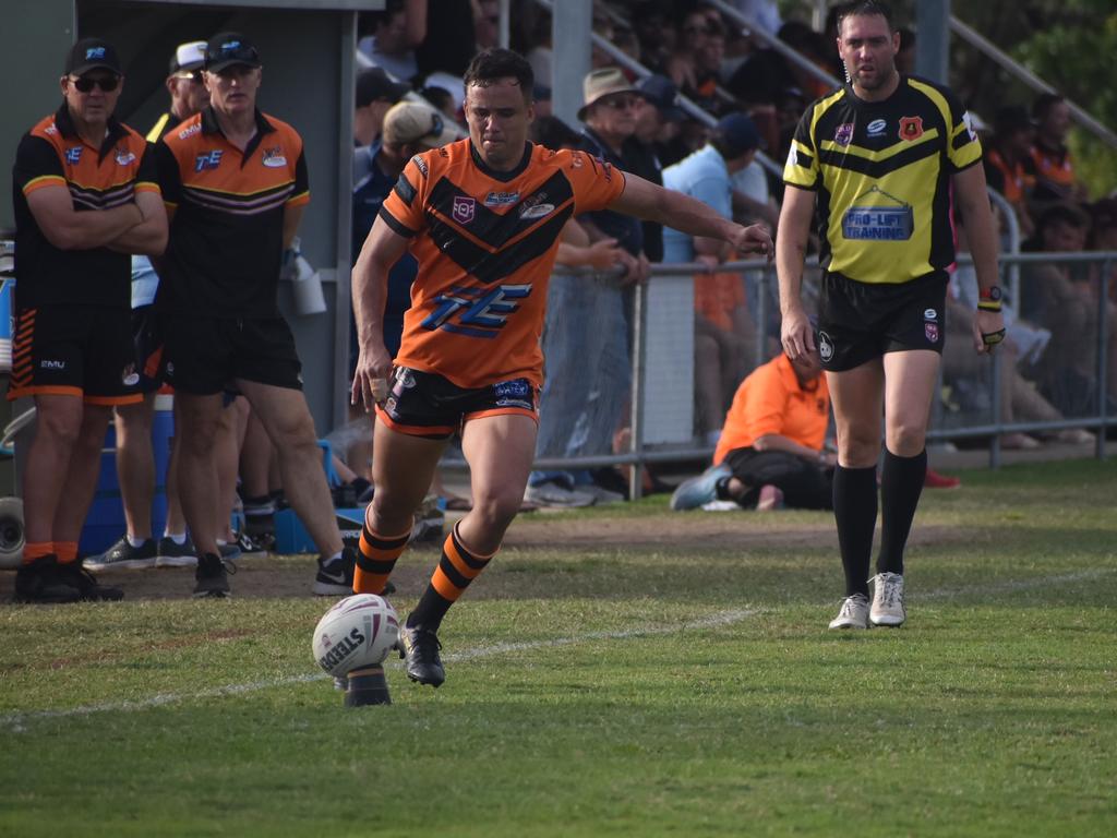 Sam Cook in the Wests Tigers v Mackay Brothers grade A semi final rugby league match, August 29, 2021. Picture: Matthew Forrest