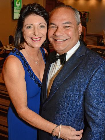 Ruth and Mayor Tom Tate at Gold Coast Sports Awards dinner at QT Resort, Surfers Paradise. Picture: Regina King