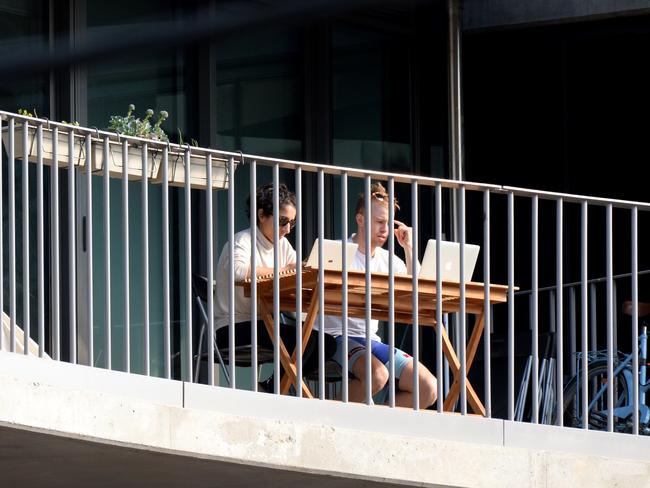 By August 2024, 36 per cent of Australians with a job reported they usually worked from home, up from just 12 per cent before the pandemic. During peak lockdowns in 2020, more than 30 per cent worked from home on most days. Picture: NewsWire / Andrew Henshaw
