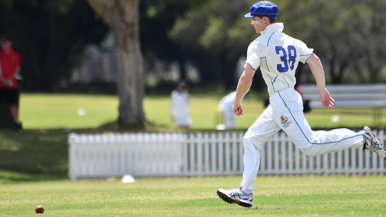 GPS First XI cricket between Gregory Terrace and Toowoomba Grammar School on January 28. Picture: John Gass