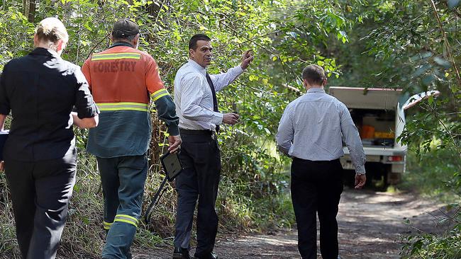 Murder scene where body of Tia Landers was found off Roys Road,Beerwah. Pic Glenn Barnes