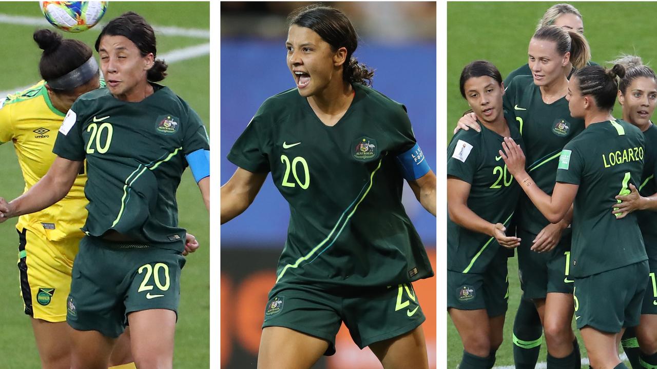 Sam Kerr scored an outrageous FOUR goals as the Matildas smashed Jamaica to seal their spot in the World Cup Round of 16!