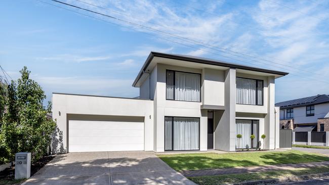 The home’s striking facade. Supplied