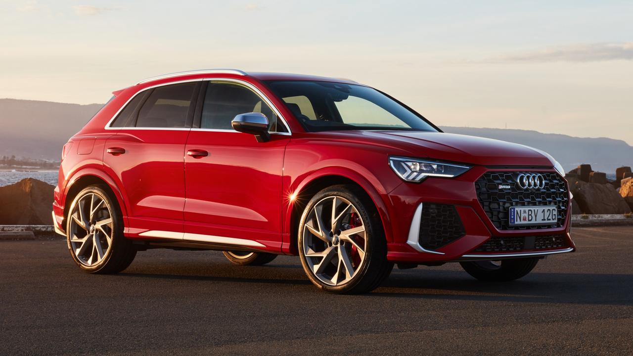 The RS styling blends into traffic.