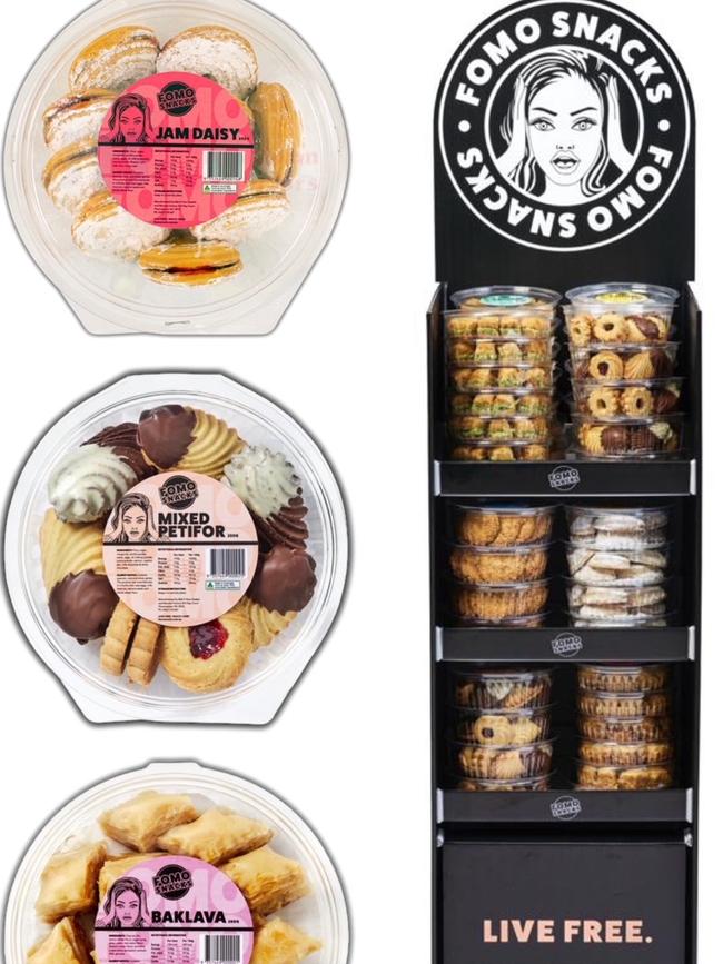 The range of snacks from FOMO. Picture: Supplied