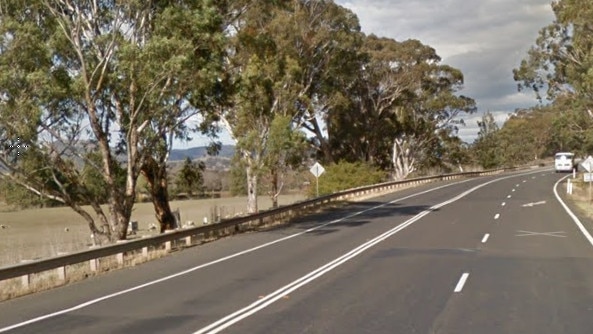 New England Highway, Blanford where a woman led police on a dangerous pursuit. Google street view.