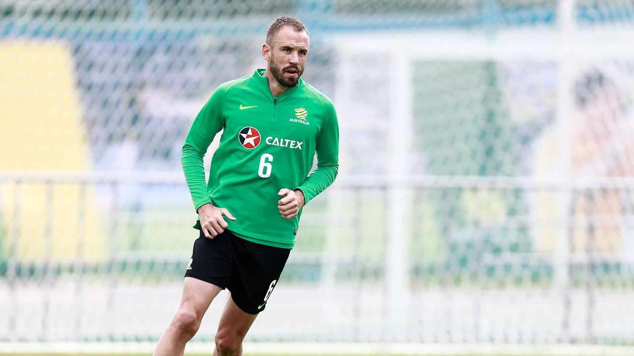 Socceroos defender Matthew Jurman has signed for the Western Sydney Wanderers. AFP PHOTO / Benjamin CREMEL