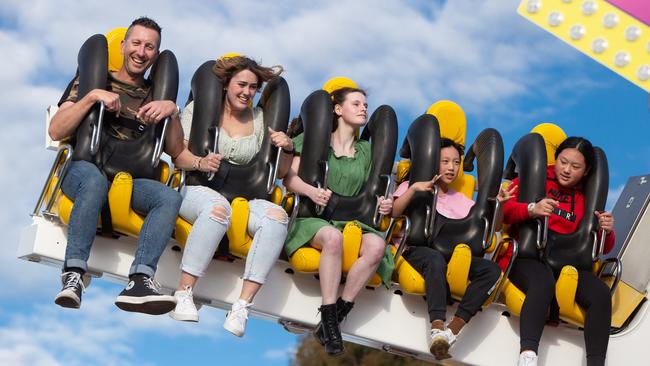 Rides at the Royal Adelaide Show. Picture: Brett Hartwig