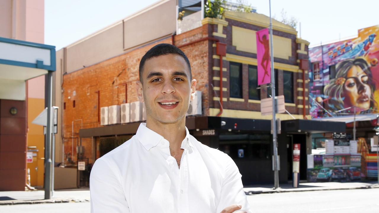 Danilo Maruca at the Fortitude Valley building that will house Su Casa Nightclub with the ground floor currently occupied by Shades. Picture: Tertius Pickard