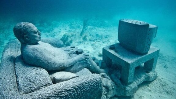 These statues at the Cancun dive site will provide excellent tourism appeal.