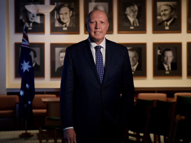 May 30 2022: New Liberal Party leader Peter Dutton poses for photographs at Parliament House in Canberra. Picture: NCA NewsWire / Tracey Nearmy