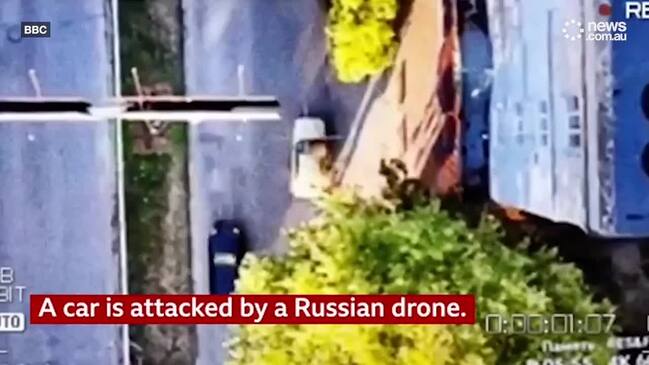 Russian drones appear to hunt civilians in sickening video