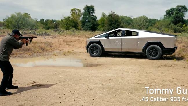 See it is bulletproof; Picture: @Tesla on X (Twitter)