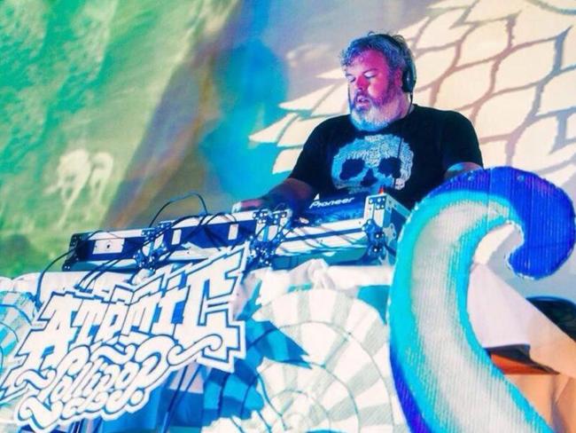 Nairn hard at work as a DJ. Source: Twitter