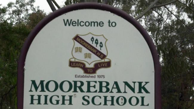 A woman has been charged after she slapped a child inside Moorebank high school. Picture: Frank Violi