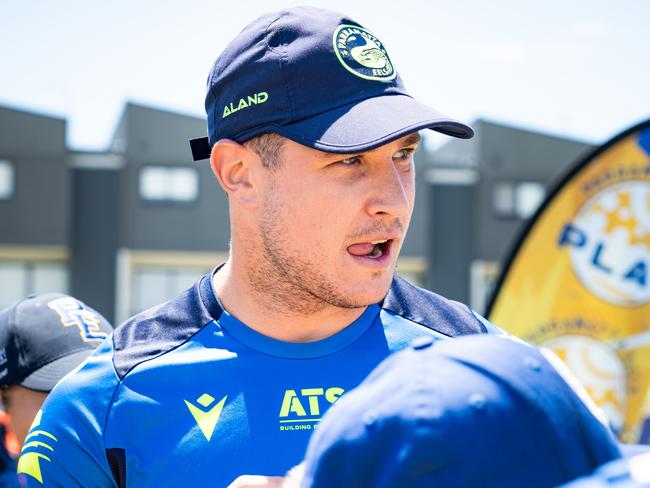 Mitchell Moses, star player for the Parramatta Eels at Motiv8, an Eels school holidays sports camp for over 400 kids.Photographer: Tom Parrish