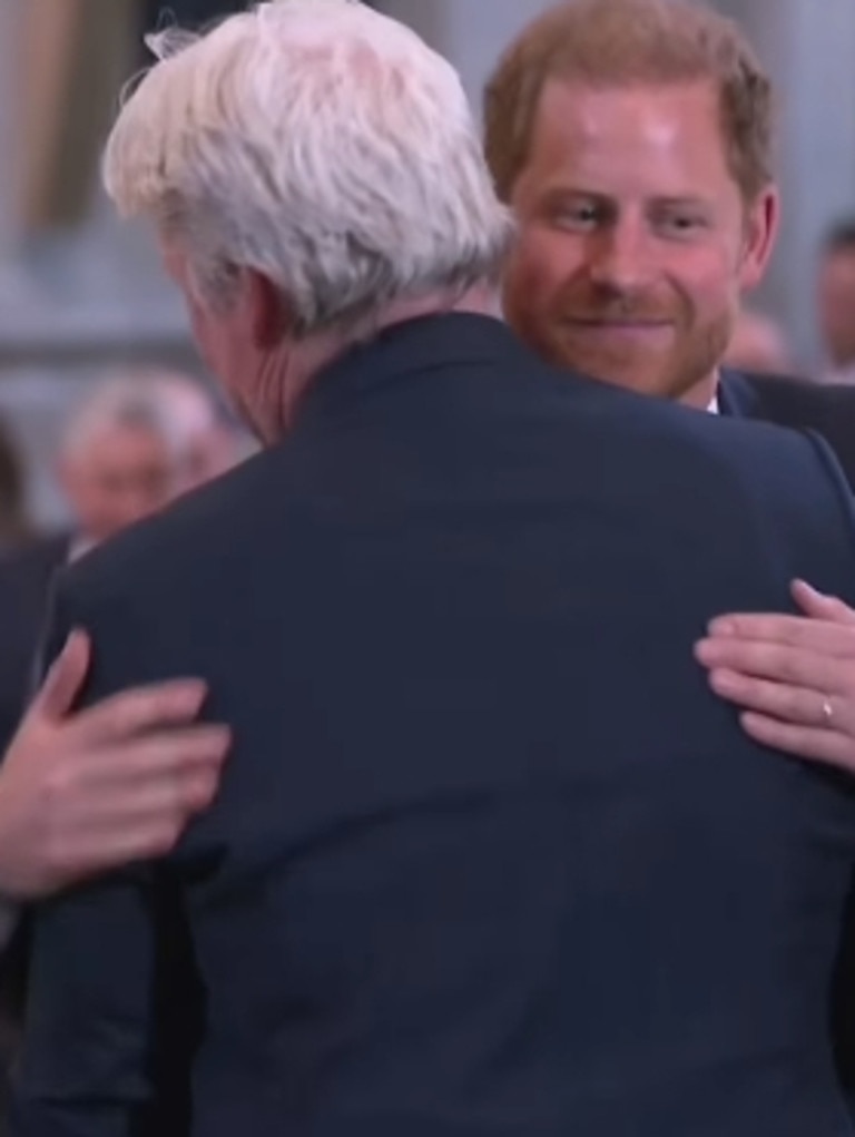 Prince Harry and Charles Spencer, 9th Earl Spencer during The Invictus Games Foundation 10th Anniversary Service in London, England.