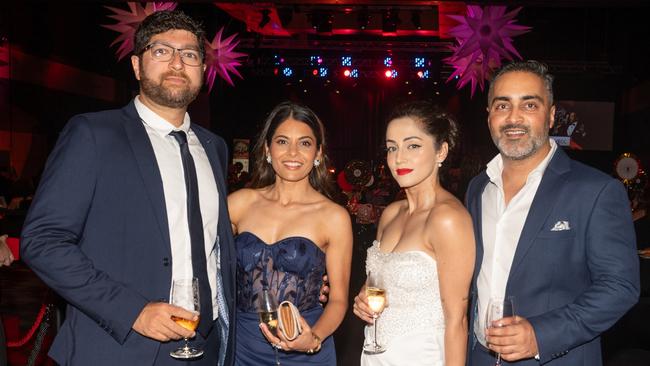 Ninad Bhatt, Shaili Shah, Ridhima Mitra and Chirag Mitra at Mackay Mayor's Charity Ball Saturday 10 May 2025 Picture: Michaela Harlow