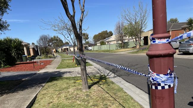 Police set up a crime scene at the weekend. Picture: Athos Sirianos
