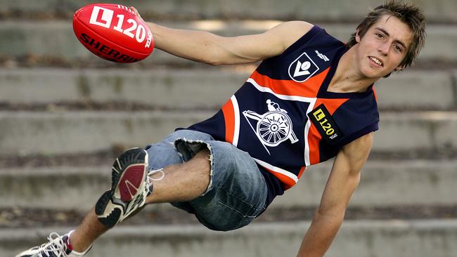 LEAP OF FAITH: A teenage Richard Douglas in his draft year in 2005.