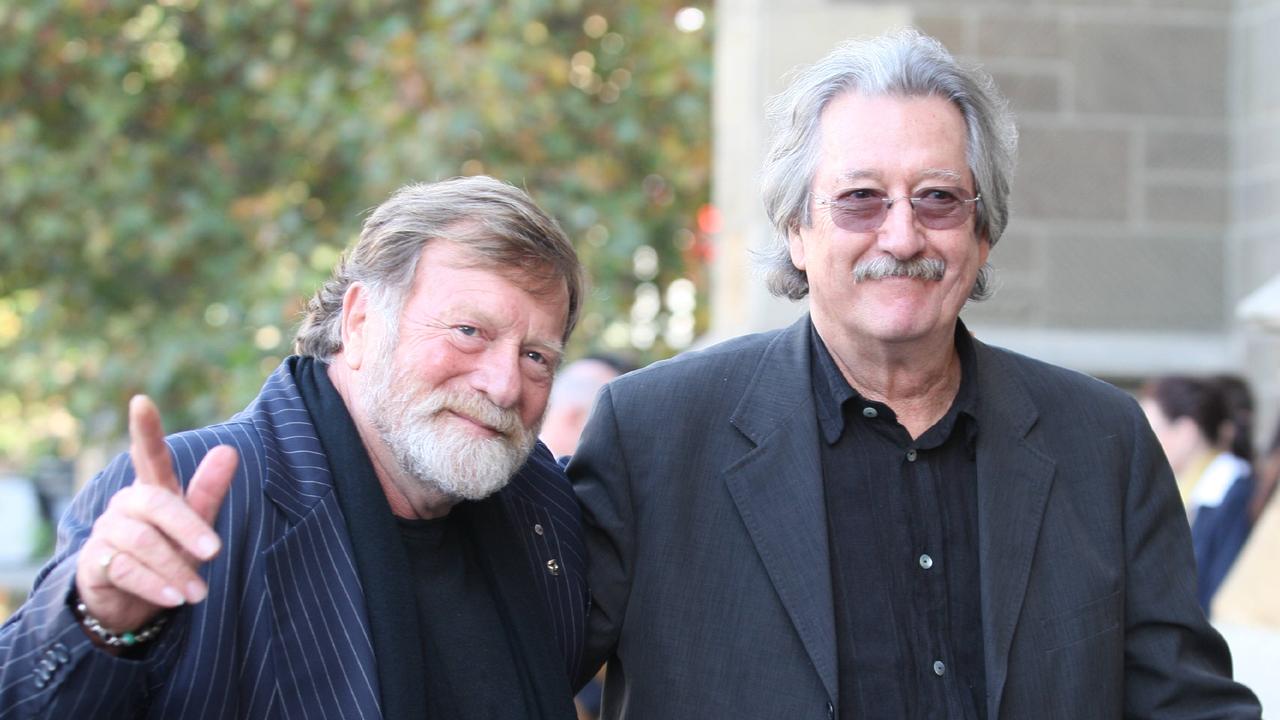 Actors Jack Thompson and Michael Caton.