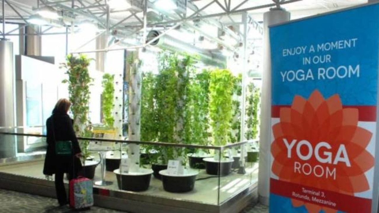 secret airport rooms - The Yoga Room at O’Hare, Chicago