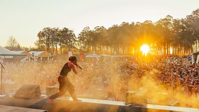 Friday vibing at Party in the Paddock 2024. Picture: Party in the Paddock