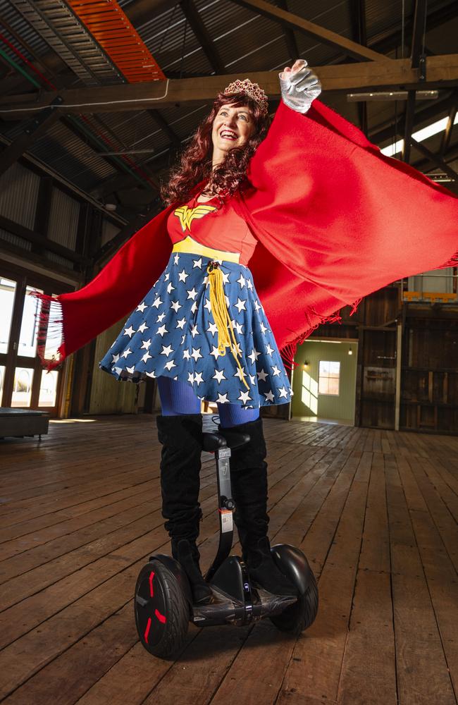 Wonder Woman aka Carol Mayes at Comic-Geddon at The Goods Shed, Sunday, June 25, 2023. Picture: Kevin Farmer