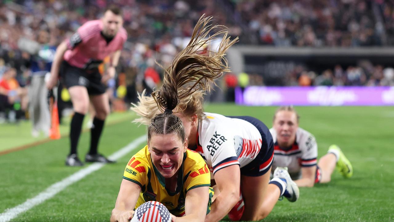 The Jillaroos thrashed England on Sunday 90-4. (Photo by Ezra Shaw/Getty Images)