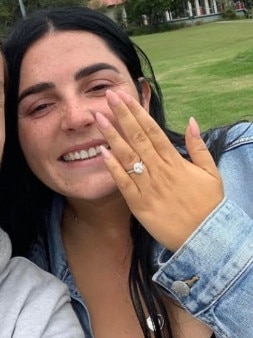 Brailey pictured on Instagram announcing her engagment. Picture: Instagram