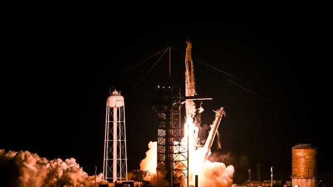 The Polaris Dawn mission launched early Tuesday on a SpaceX rocket from Florida. Picture: Chandan Khanna/AFP