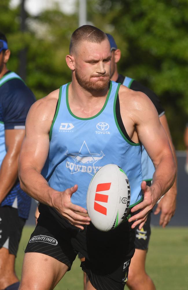 Since making his NRL debut in 2015 as a teenager, Hess went on to play in 162 of a possible 174 matches for the Cowboys – missing just 10 to injury and another two to suspension. Picture: Evan Morgan