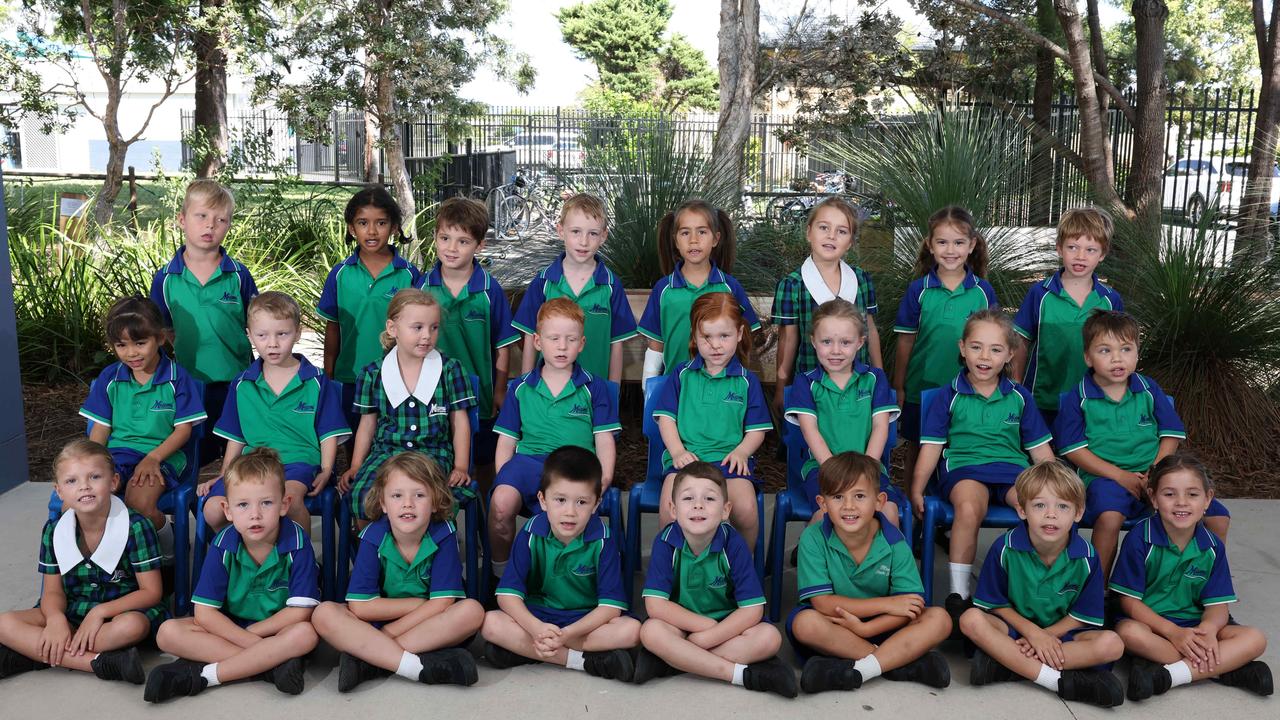 My First Year: Miami State School Prep C. L-R Front row: Madelyn, Ashton, Ozi, Haze, Lewis, Alessio, Koa, Frankie. Middle row: Mary, Bodhi, Willow, Jackson, Camilla, Winifred, Kailani, Theodore. Back row: Levi, Hannah, Tommy, Harry, Mali, Grace, Winslow, Henry. Picture Glenn Hampson