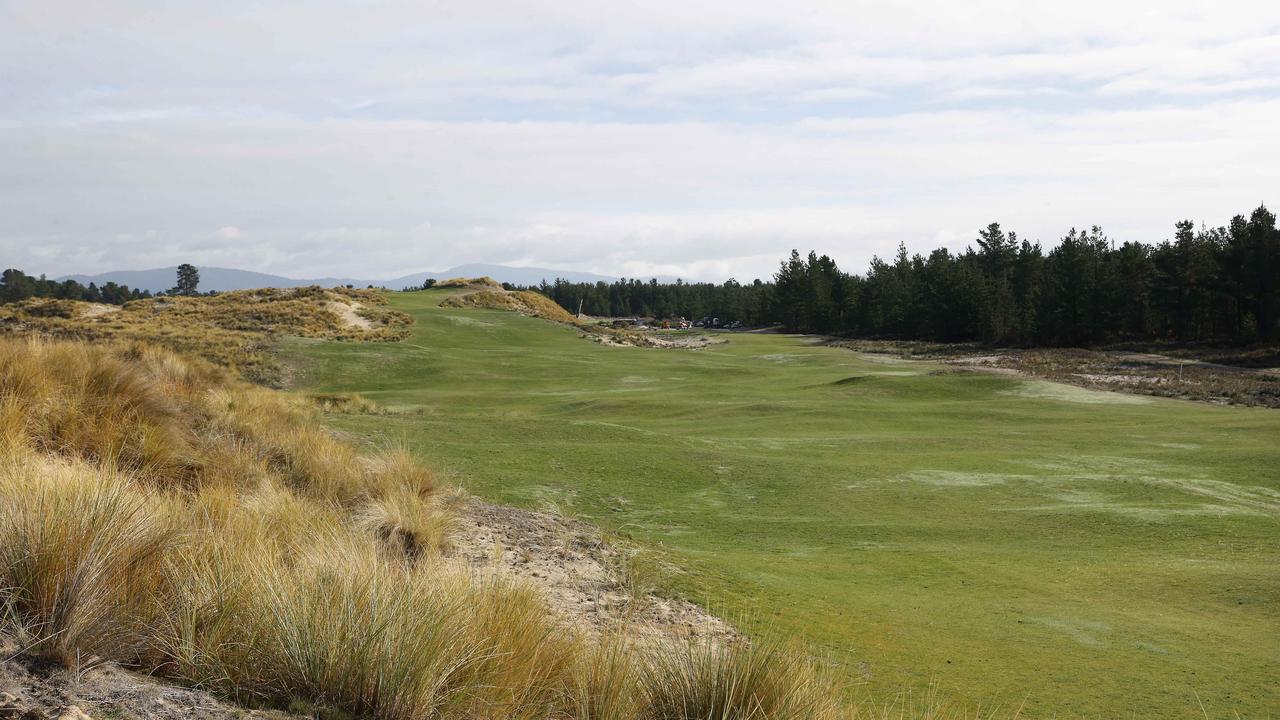 Seven Mile Beach, designed by architects Clayton, DeVries &amp; Pont, is expected to join Barnbougle Dunes, Cape Wickham, and Barnbougle Lost Farm in the top echelon of Tasmanian golf courses. Picture: Nikki Davis-Jones