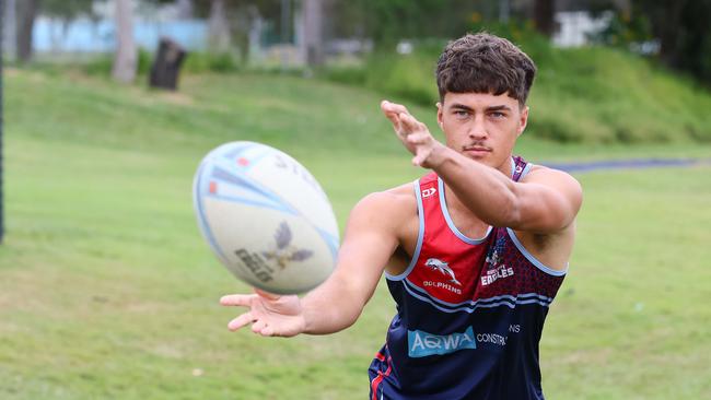 Khan Turnbull at the Redcliffe State High School. Picture: Tertius Pickard