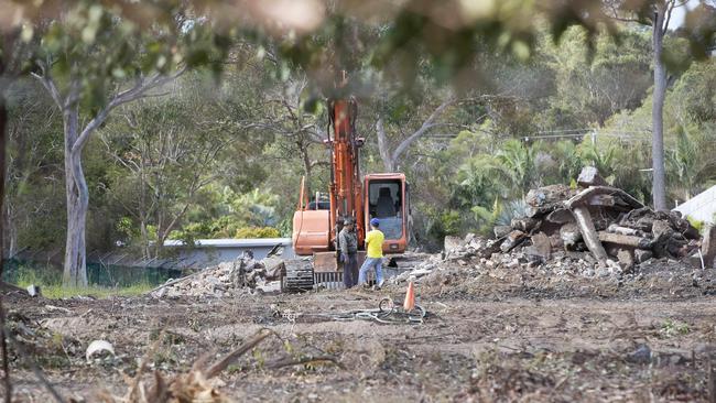 Land right next to Qld Koala Society has been cleared, destroying habitat of koalas and native fauna. Chandler, Brisbane, 22nd of October 2020. (News Corp/Attila Csaszar)