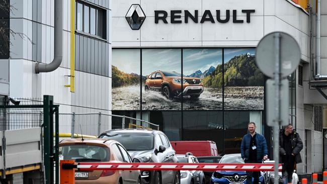 The Renault automobile plant in Moscow on Tuesday. The company reportedly would have the option to buy back its stake within five to six years. Picture: AFP