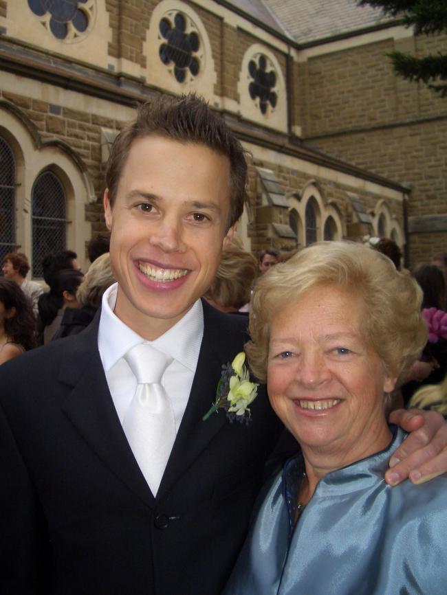 Peter with his mother, Marijcke, in 2005.