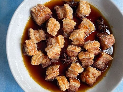 Top newsletter recipe 16: Air fryer pork belly bites.