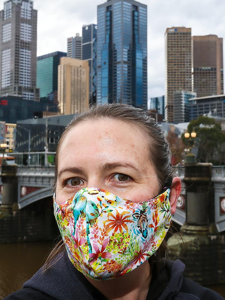 Triple layer cotton masks got the tick of approval. Picture: Ian Currie/NCA NewsWire