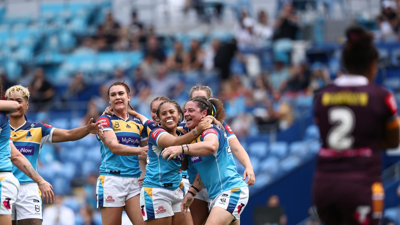 The Titans produced the biggest upset in NRLW history. Picture: NRL photos